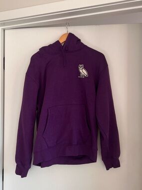OVO October’s Very Own Purple Owl Hoodie Drake Streetwear Sweatshirt L